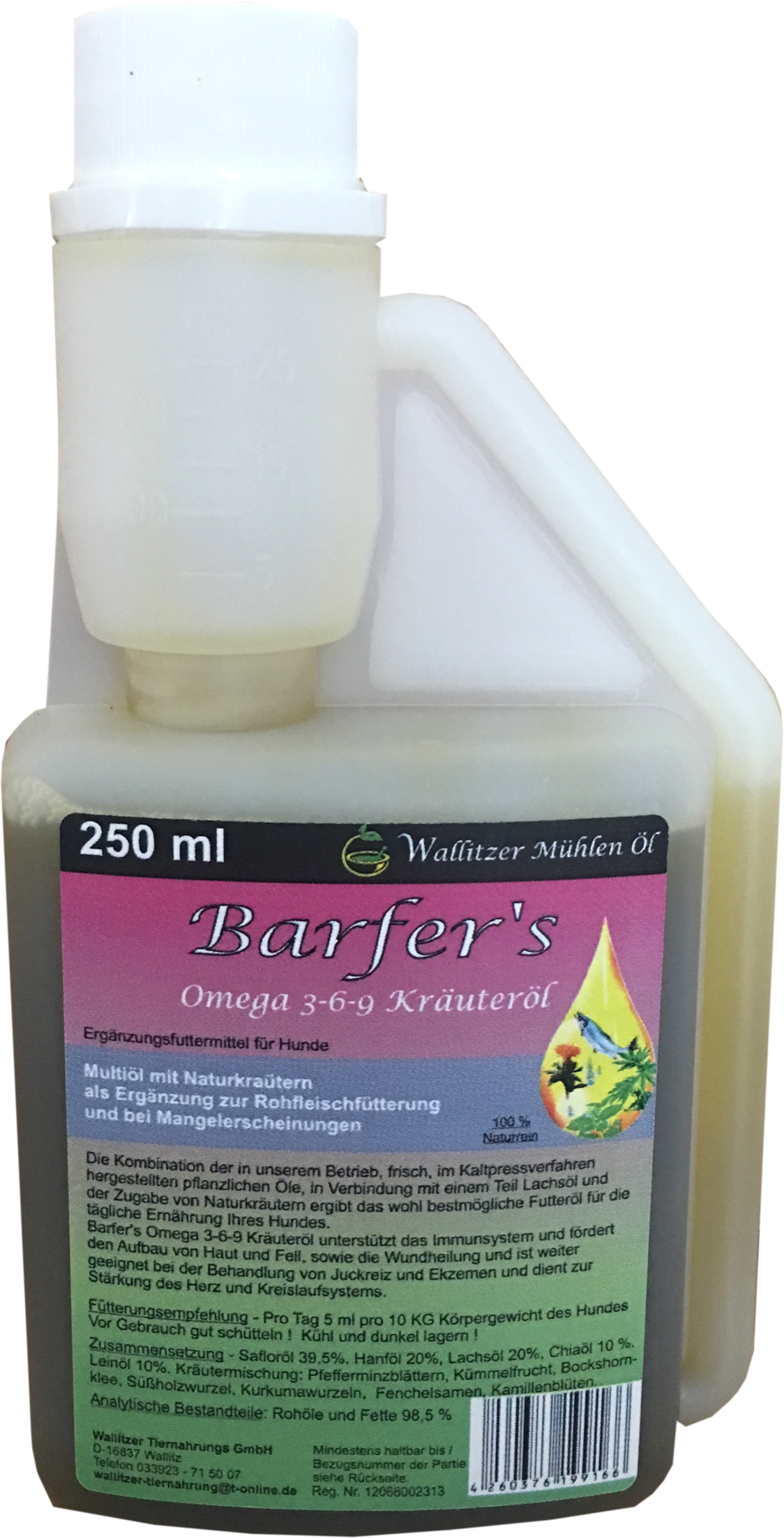 a0c8b365415cd9ff39edeb907ab430e5 Barfers Omega 3-6-9 Kräuteröl